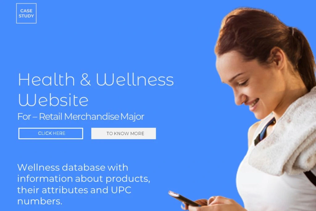 HEALTH & WELLNESS WEBSITE – RETAIL MERCHANDISE MAJOR